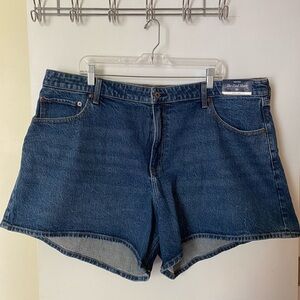 Abercrombie & Fitch Dark Blue Jean Shorts